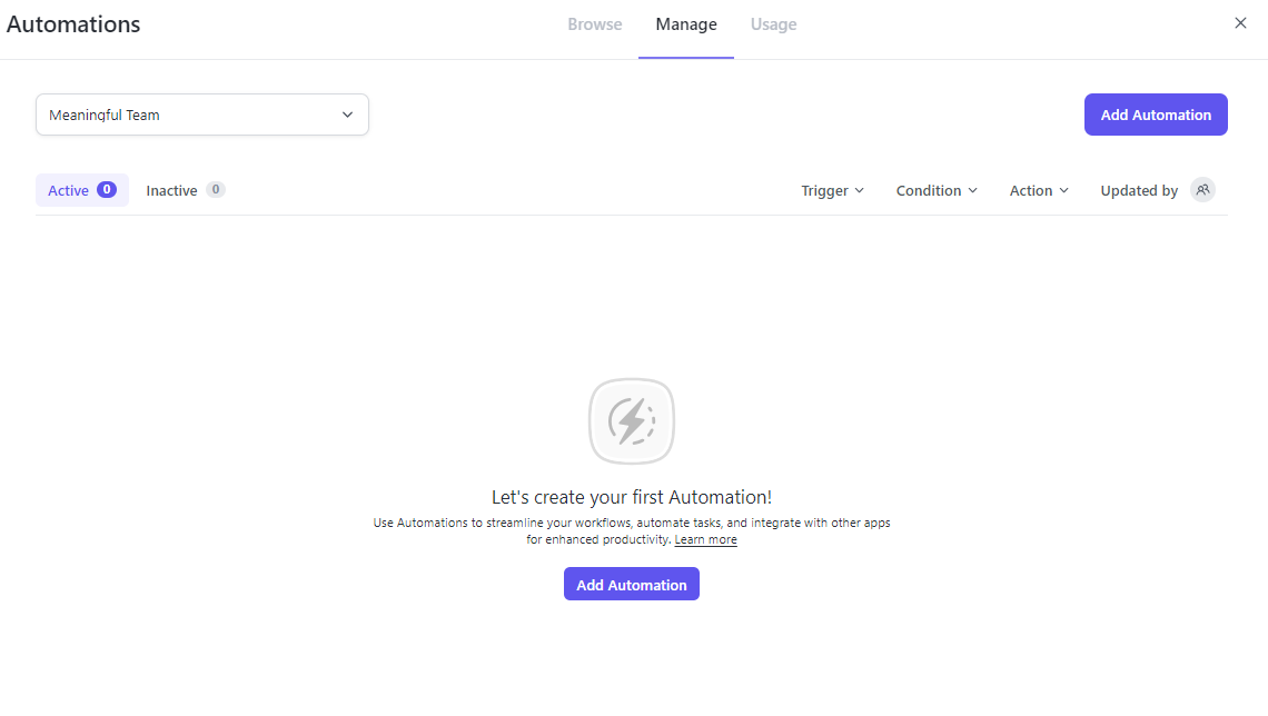 Clickup Automation templates